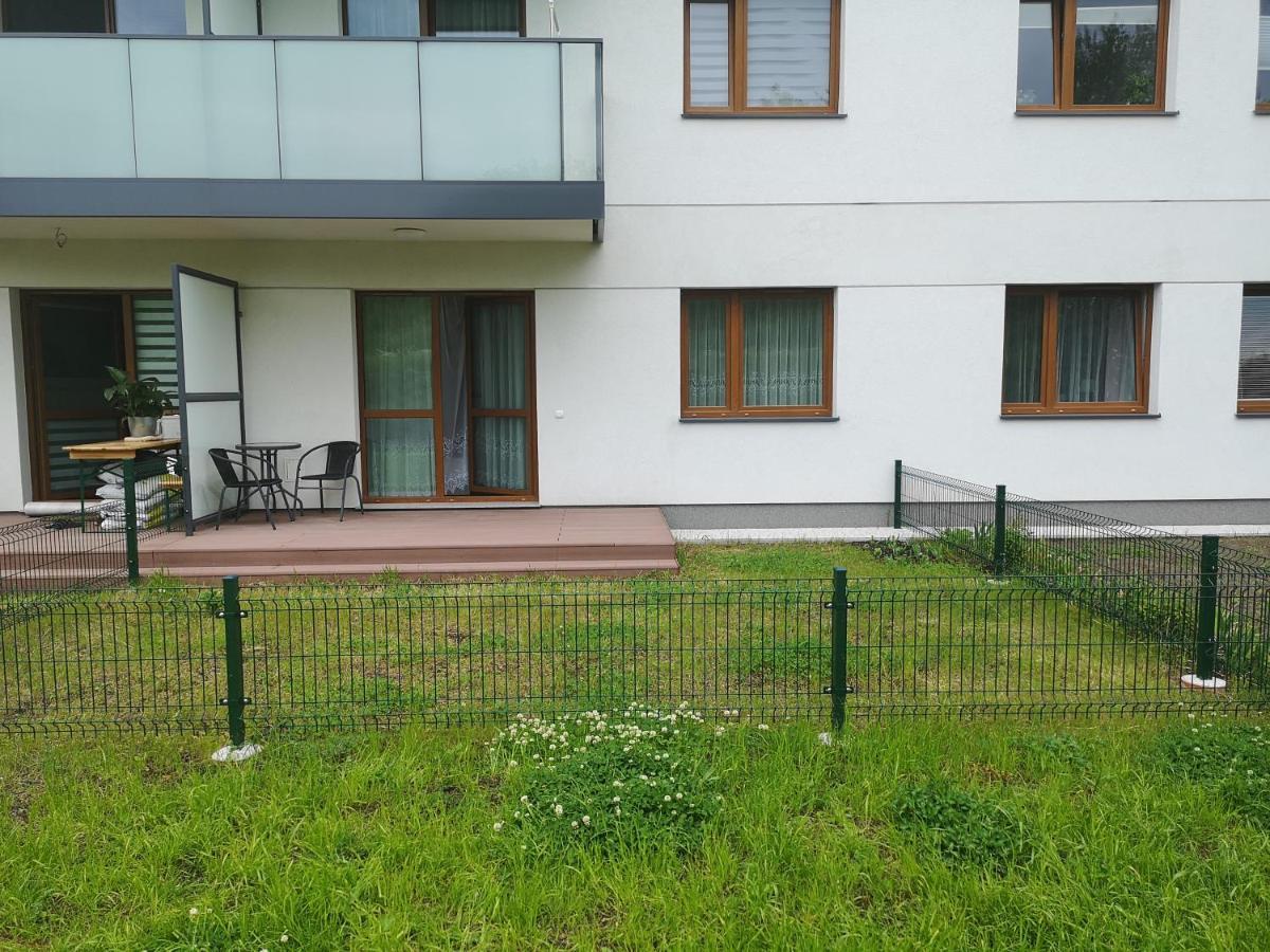 Apartament Z Tarasem I Ogrodem Blisko Centrum Danzica Esterno foto